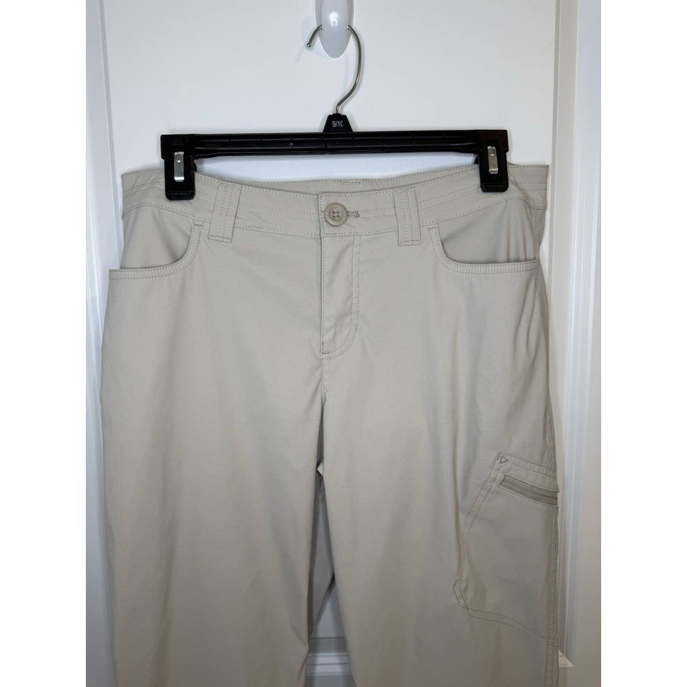 Eddie Bauer First Ascent Guide Pro Capri Pants Pumice Hiking Womens Size 8 Khaki - Picture 3 of 12